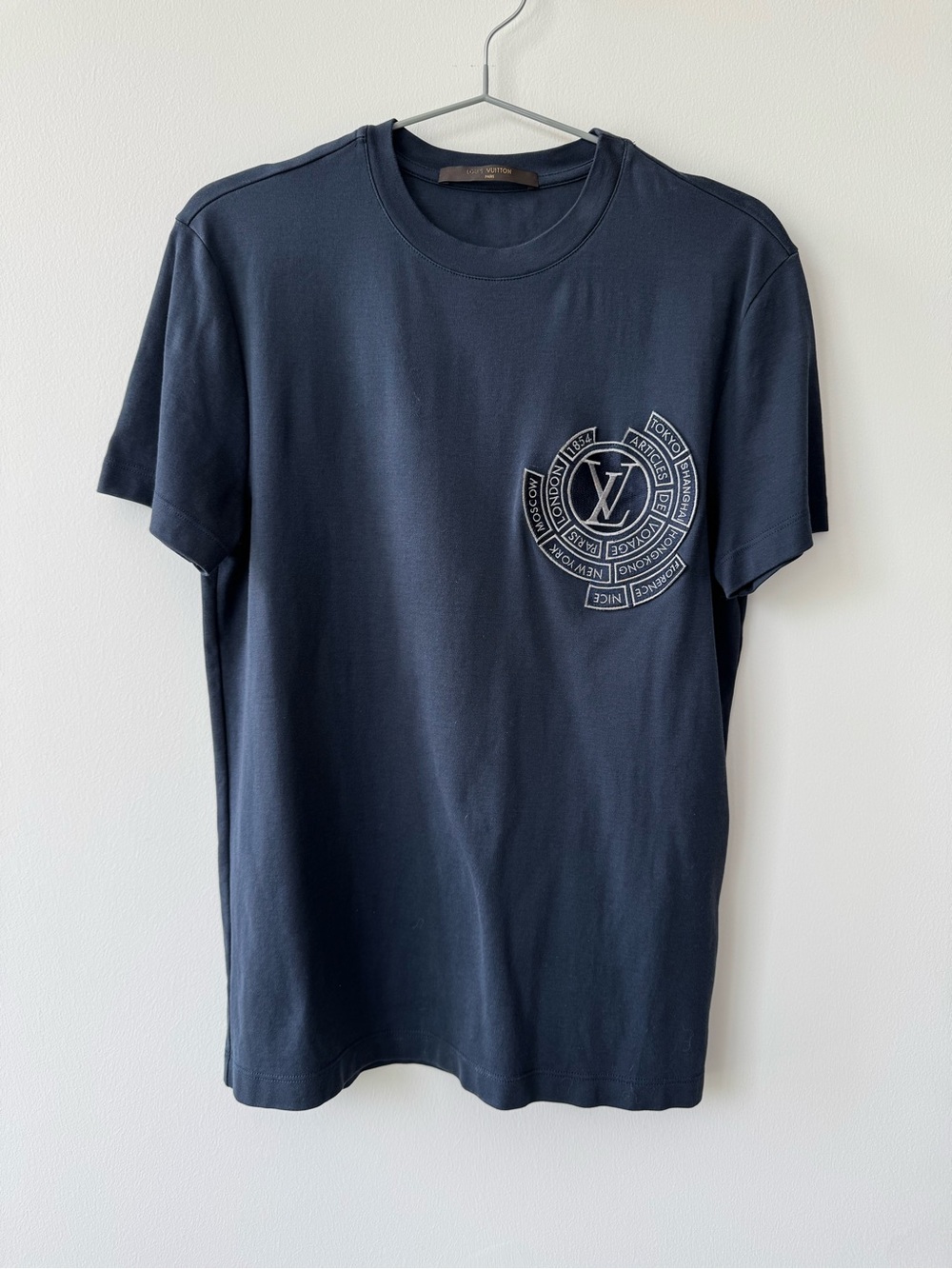 Louis Vuitton Navy Articles De Voyage T-shirt Kim Jones - Size XS - Never Worn